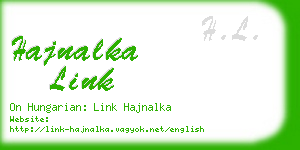 hajnalka link business card